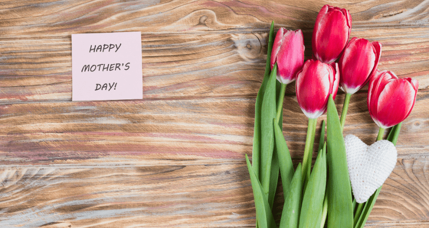 Anyák napi ajándék virágcsokor, Boldog anyák napját post it-tel